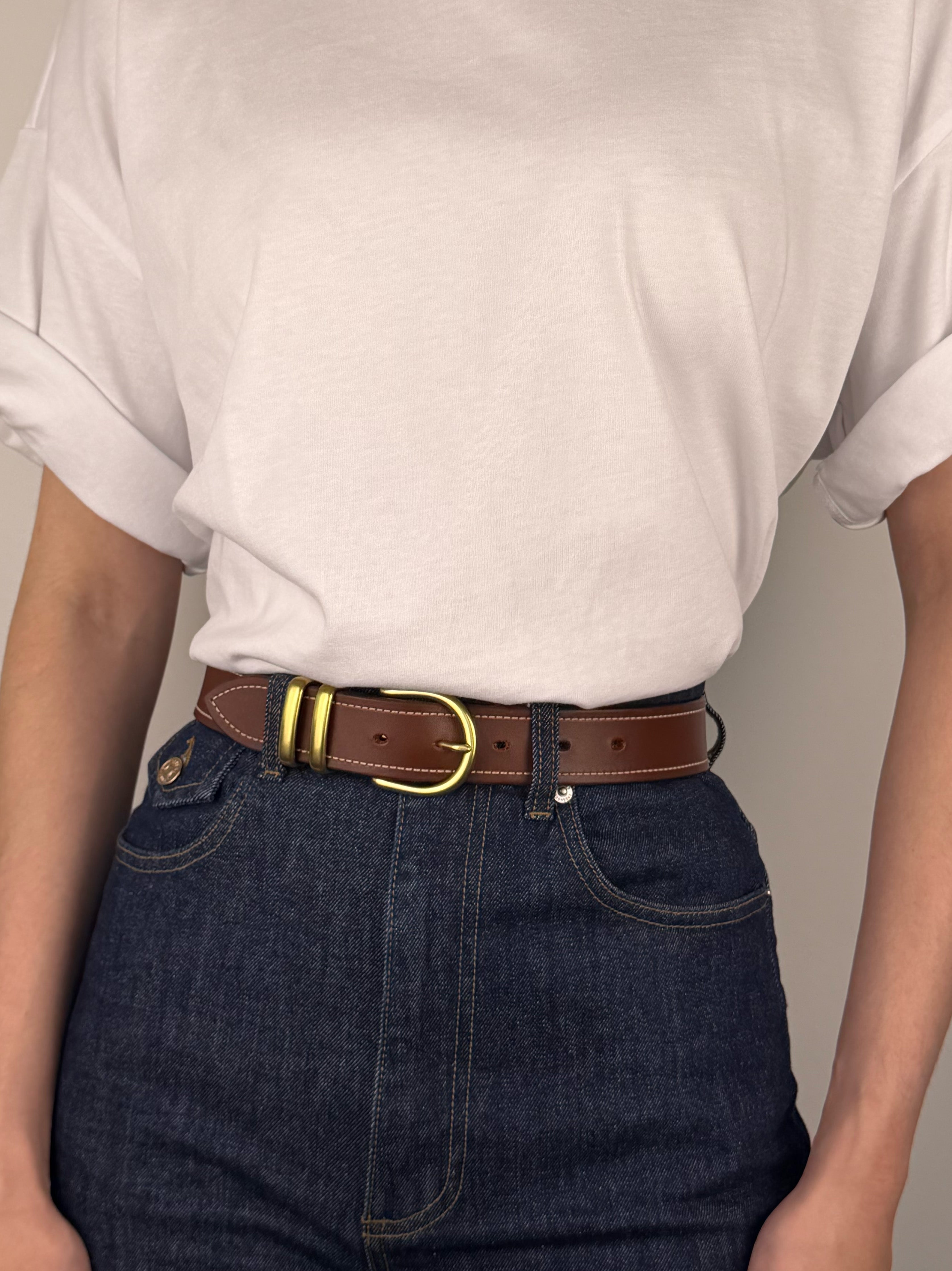 Marlow Brown & Gold Brass